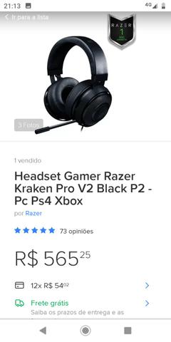 Razer Headset Kraken Pro V2 Black Oval - Foto 4
