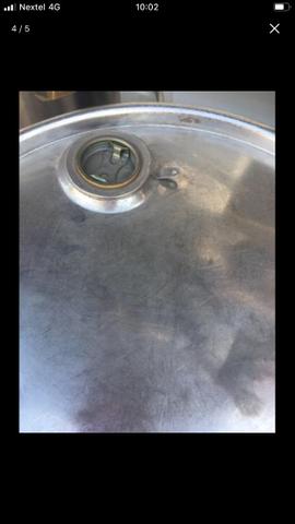Bombona em aço inox com tampa e alça - Foto 3