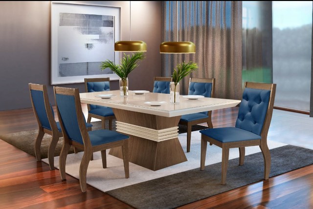 Sala mesa jantar com 6 cadeiras - Foto 3