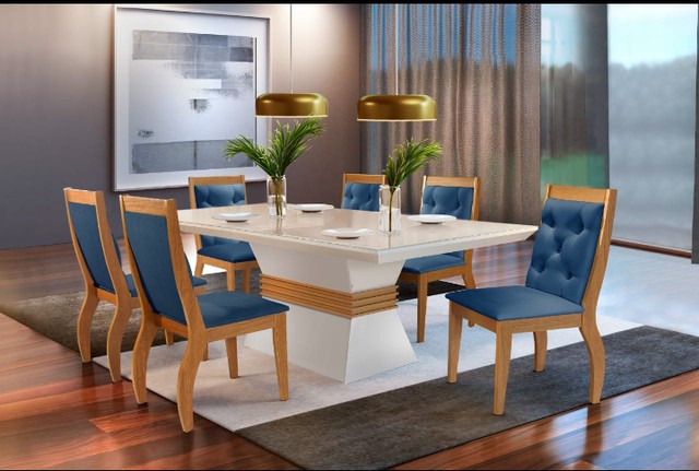 Sala mesa jantar com 6 cadeiras - Foto 2