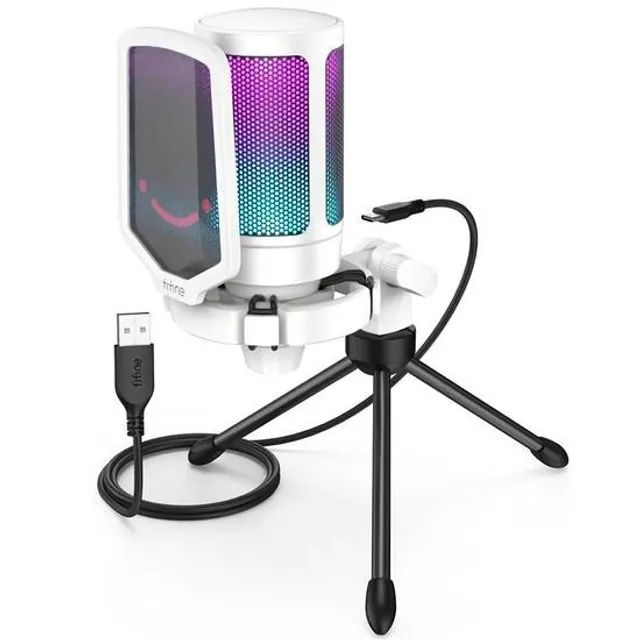 Microfone Fifine A6V Rgb ubs - Foto 2