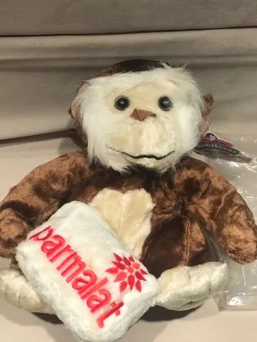 Macaco pelúcia coleção mamiferos parmalat NOVO - Foto 2