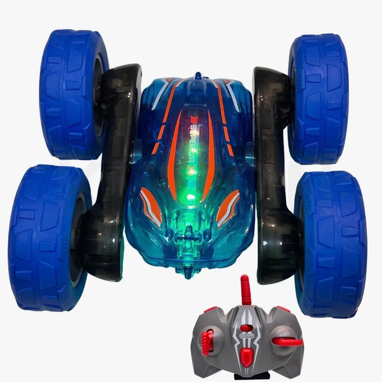 Carrinho Controle Remoto Maluco Radical 4x4 360º Led Criança - Foto 2