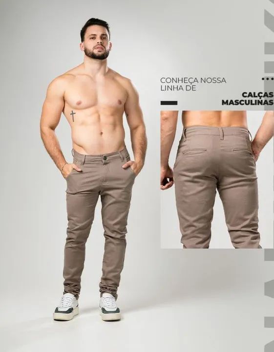 Calça em alfaiataria do 36 ao 54