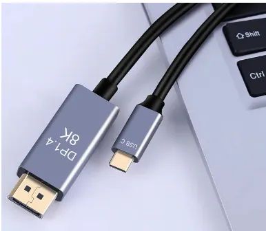 Cabo Usb Tipo C Thunderbolt 3 X Displayport 4k 144hz - Foto 3