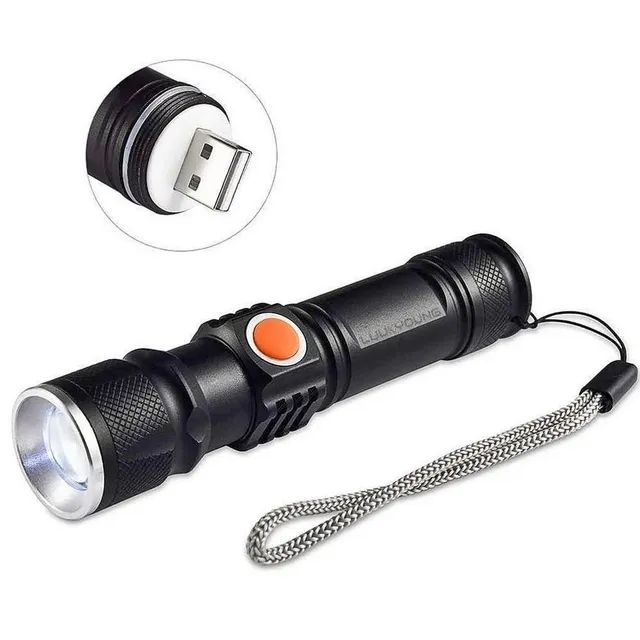 Lanterna de led recarregável USB