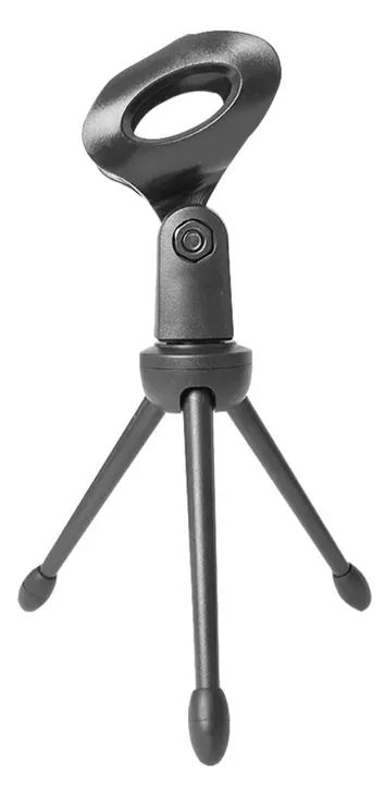 Microfone Condensador Com Tripé De Mesa Para Computador Cor Preto SEMI NOVO - Foto 5