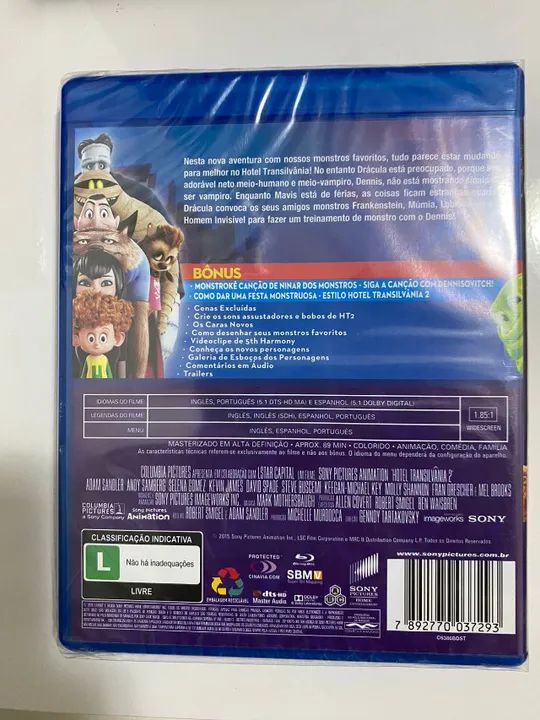 Blu ray Original - Hotel Transilvânia 2 (lacrado) - Foto 2