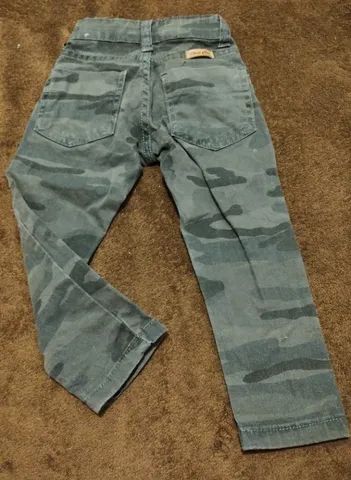 Calça jeans militar masculina infantil - Foto 2
