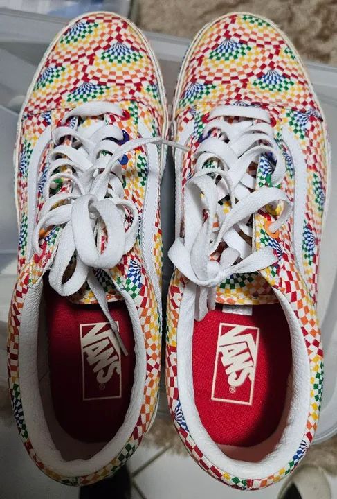 Tênis Vans Old Skool Pride Platform Skate Shoes - Foto 4