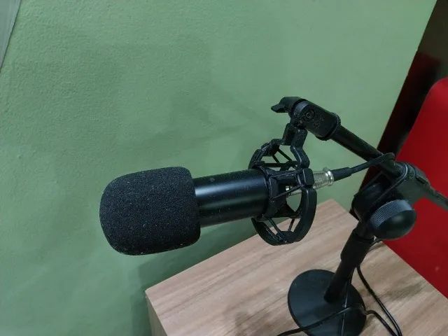 Pedestal e Microfone de mesa Smart Ts08 - Foto 3