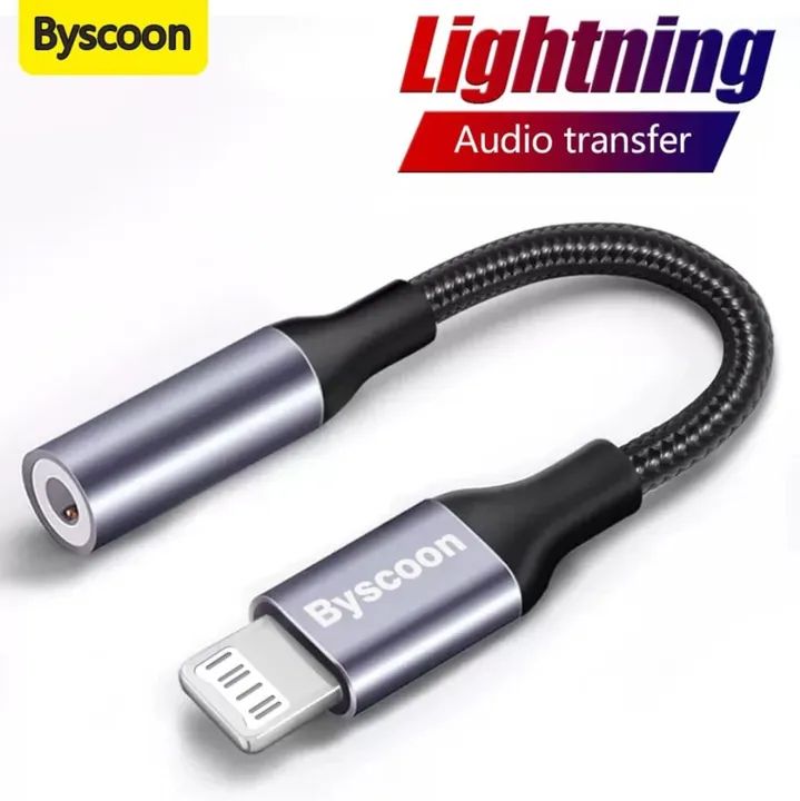 Adaptador P2 3.5mm para Lightning para iPhone BYSCOON - Foto 2