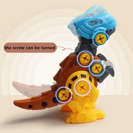 Brinquedo De Montar Dinossauro Com Ovo Educativo Criativo - Foto 4