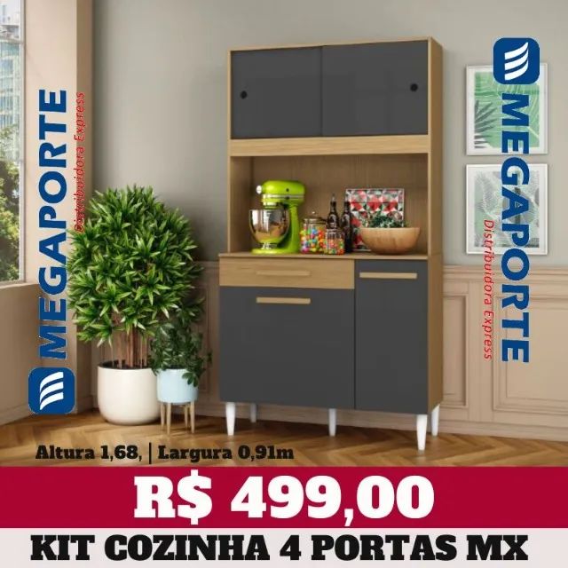 Armário de Cozinha Kit Porta de Correr (NOVO) Entrega Grátis! - Foto 2