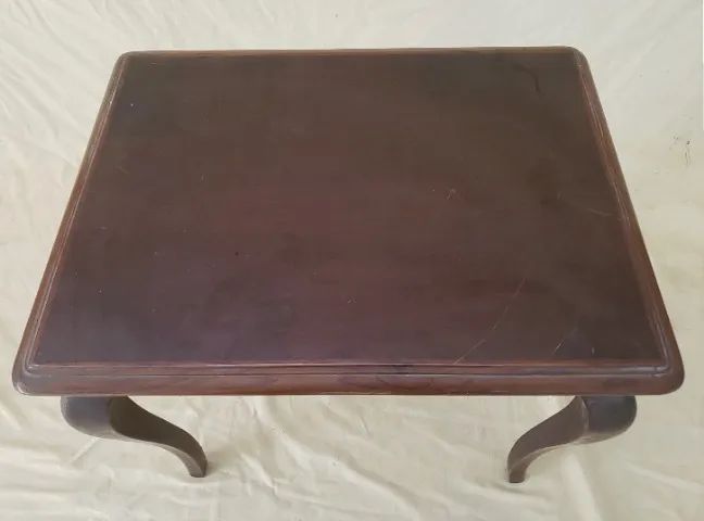 Mesa auxiliar Lateral ou apoio madeira nobre pernas torneadas Estilo Ingles *Descrição - Foto 2