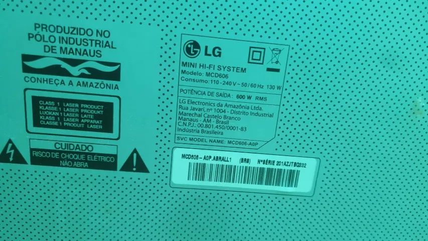 Aparelho de Som LG MCD 606 600W - Foto 2