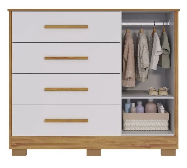 Comoda Charlo, 100% MDF - Peroba - Foto 2