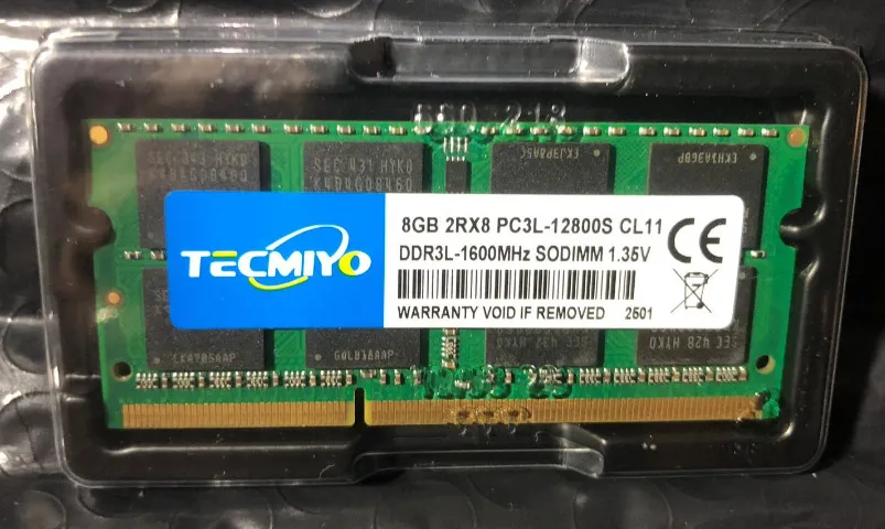 Memoria de Noteboock DDR3L 1600MHz 8Gb PC3L 1.35v
