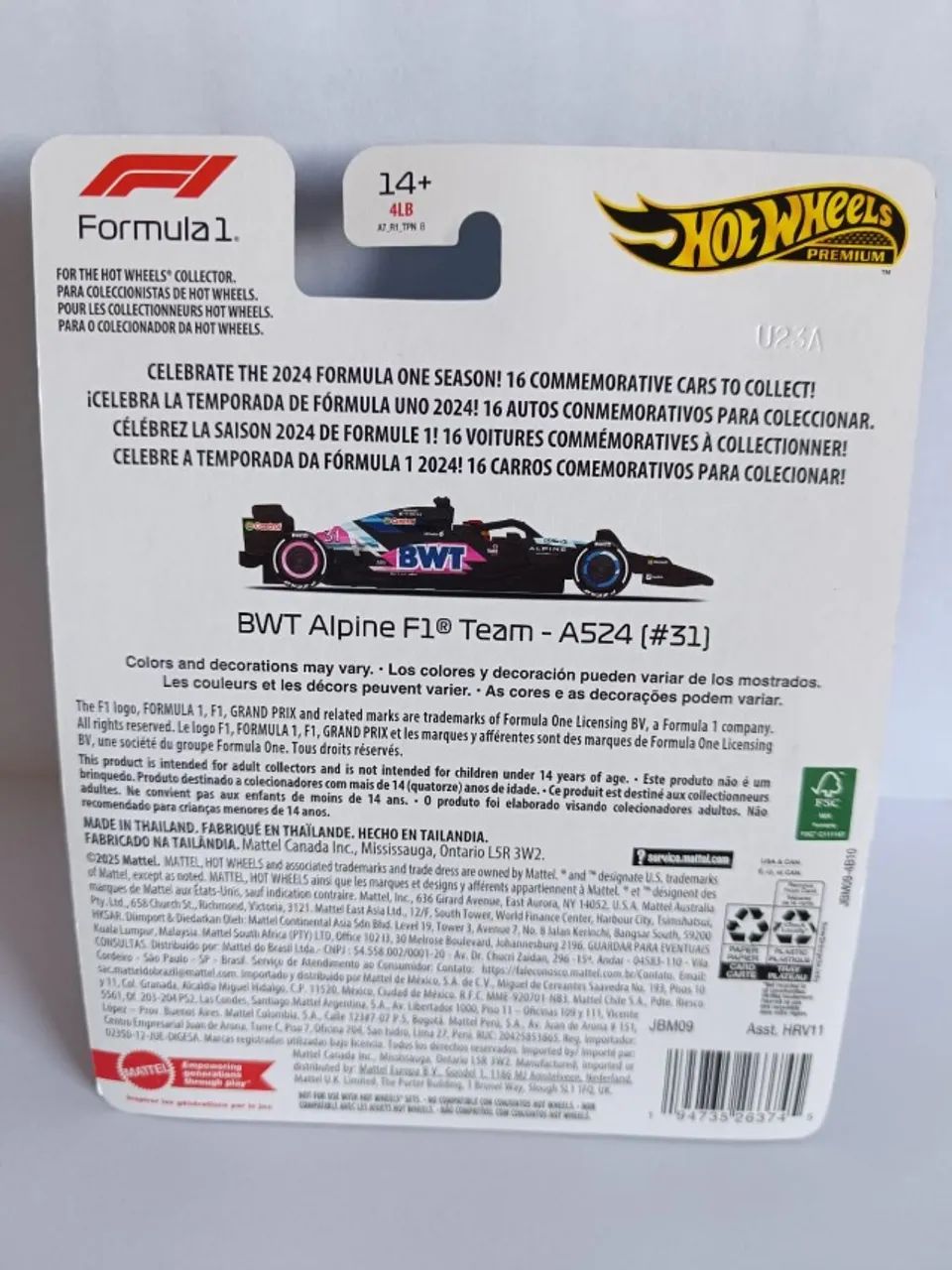 Hot Wheels Fórmula 1 - BWT Alpine - A524(#31) - Foto 5