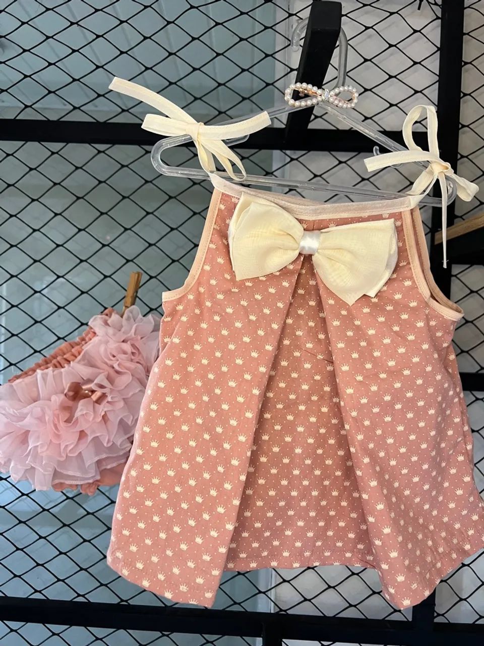 Conjunto floral para bebê kit menina calcinha bunda rica - Foto 4