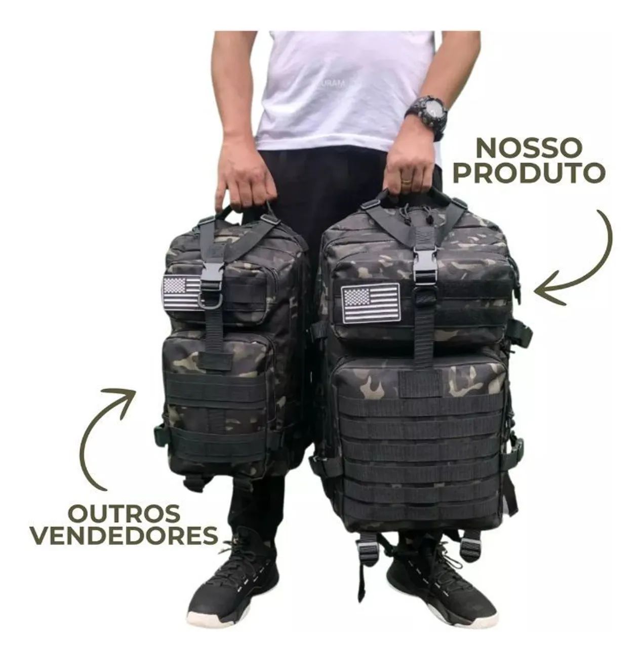 Mochila Tática Militar - Ideal para Trabalho e Aventura - Foto 4