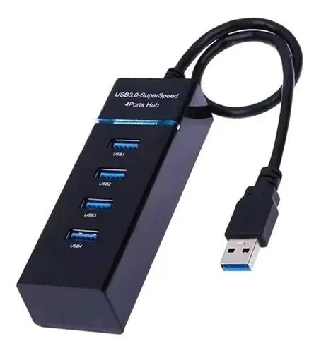  Hub Usb 3.0 Com 4 Portas Para Notebook Varias Entradas Usb - Foto 3