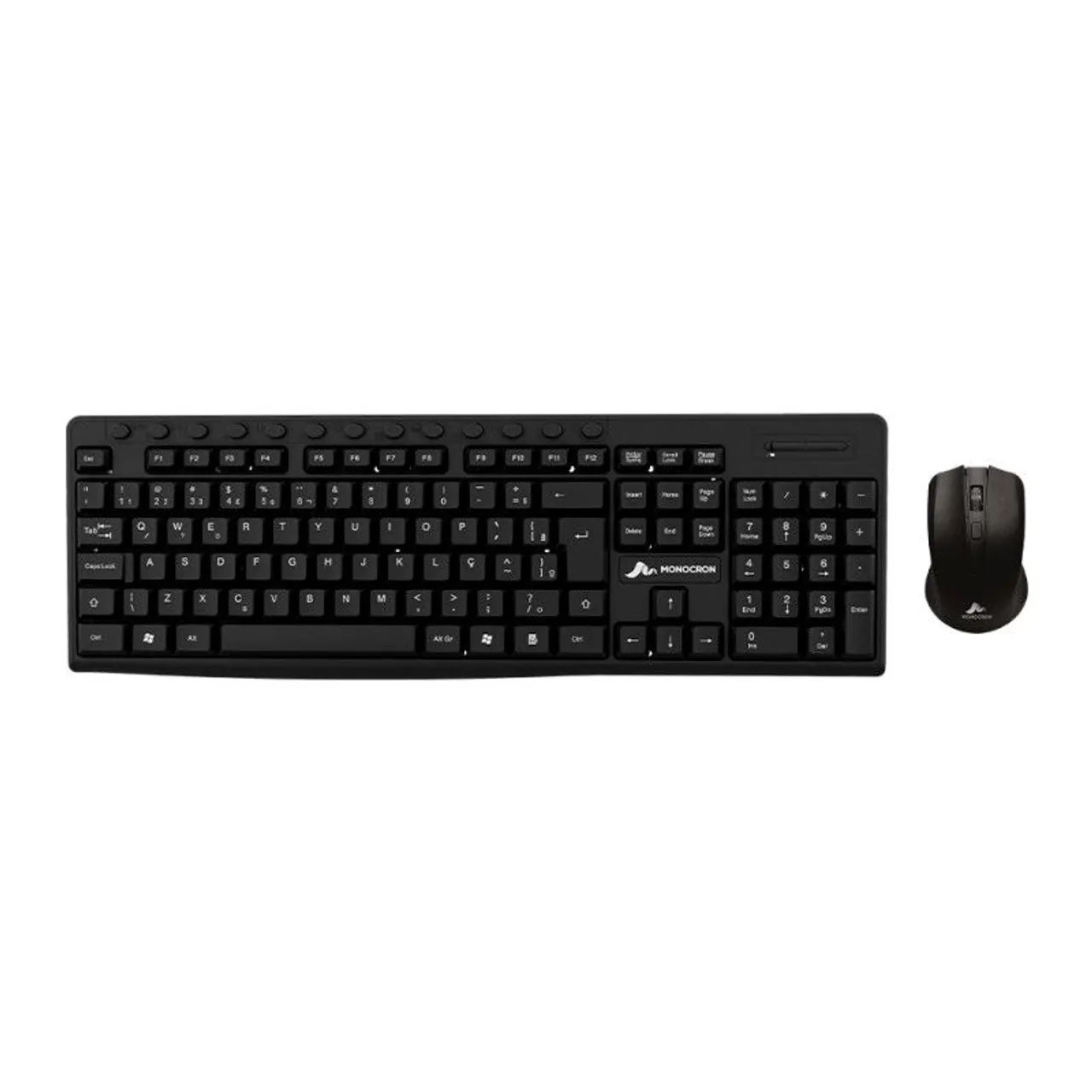 Combo Teclado e Mouse Sem Fio Monocron - Preto PROMOÇÃO! - Foto 2