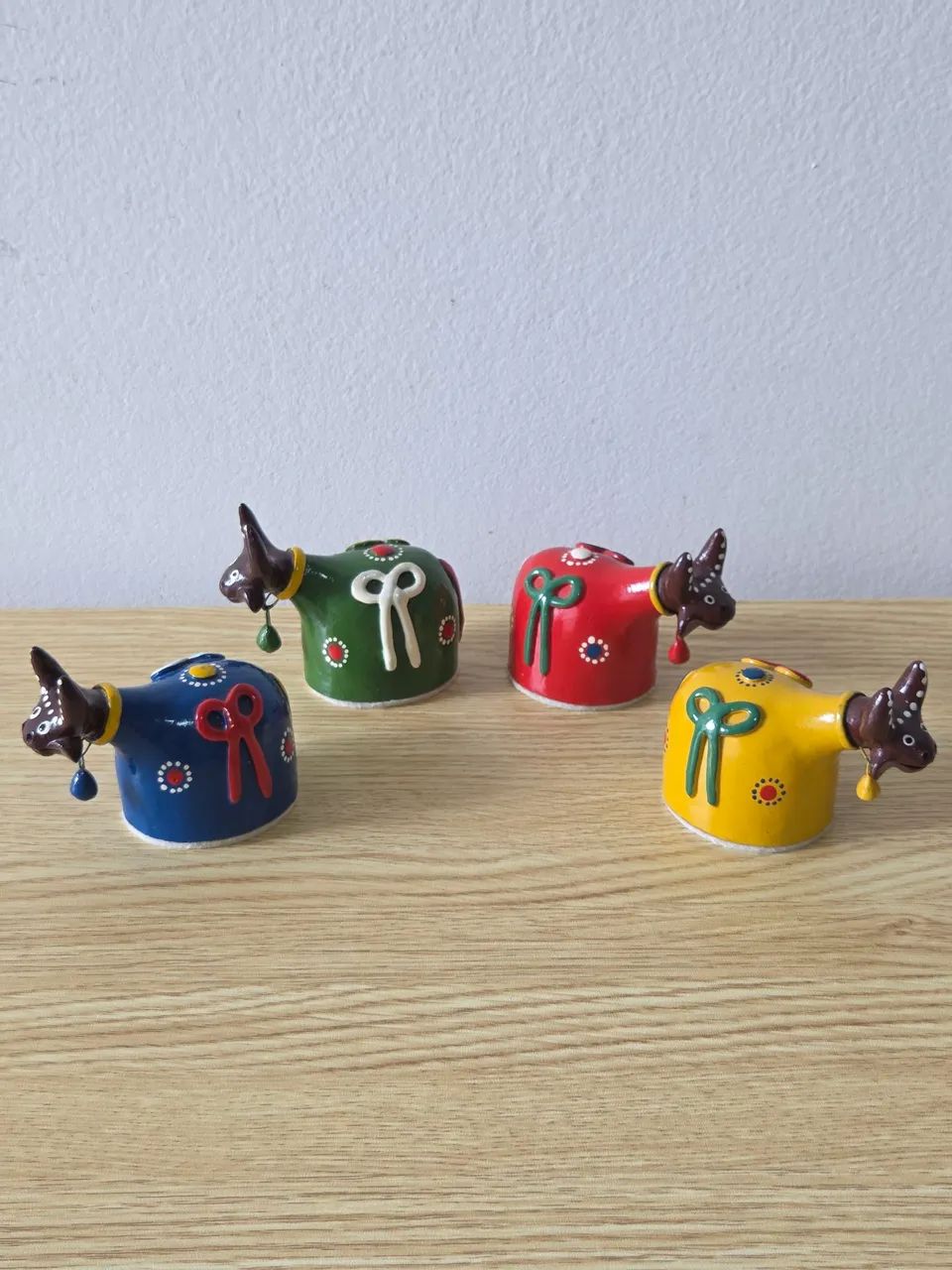 Conjunto Bumba Meu boi de cerâmica artesanal de Recife (PE) p/ decoração - Foto 4