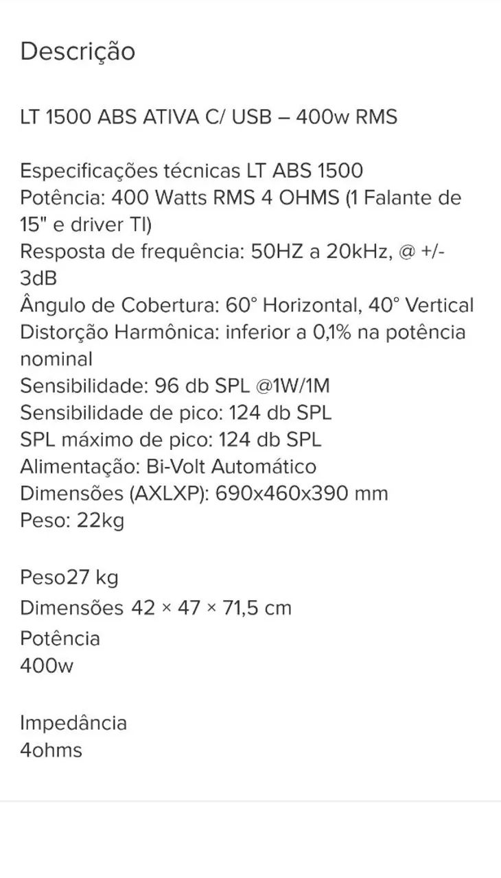 CAIXA AMPLIFICADA LEACS  - Foto 5
