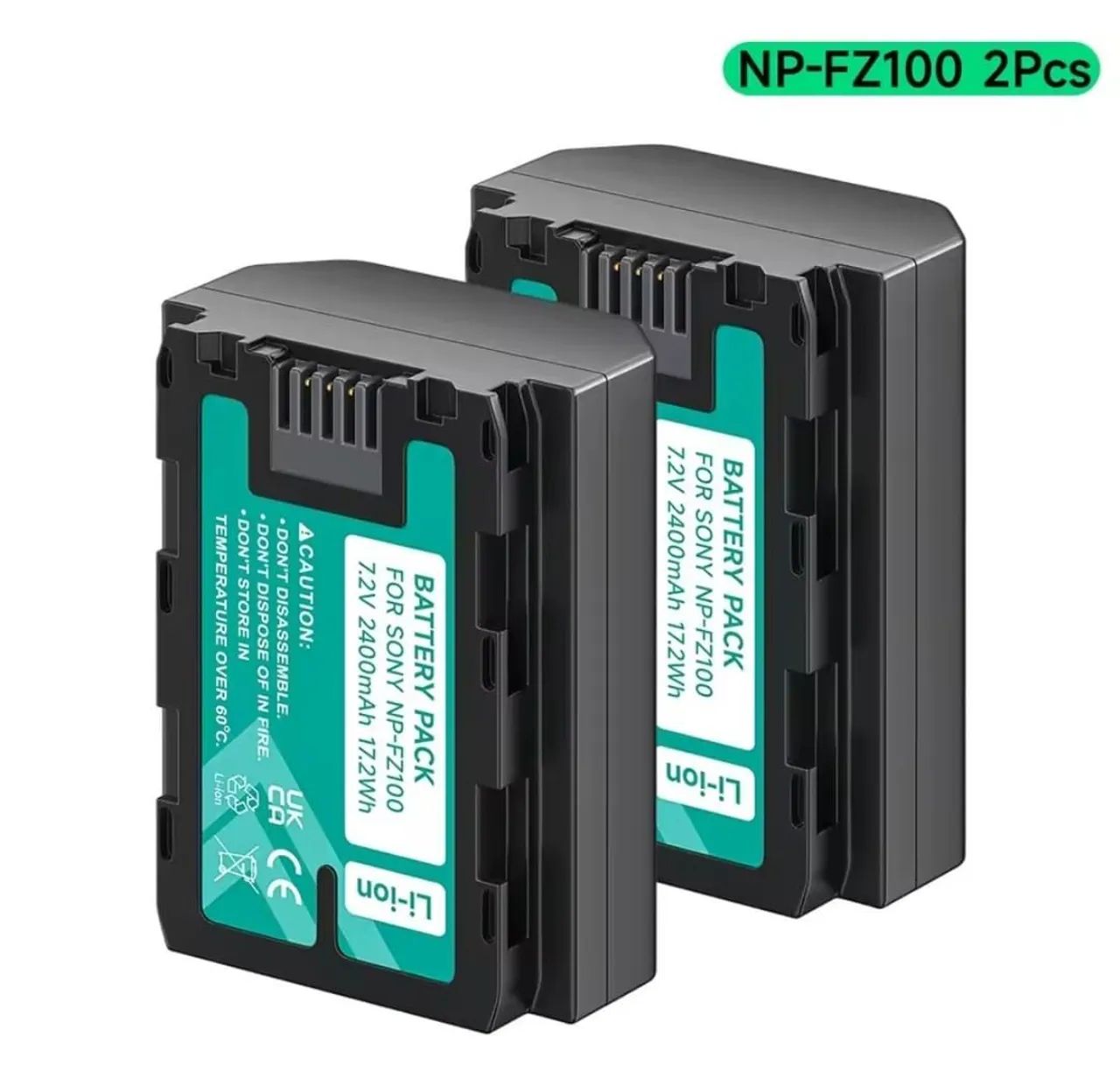 Bateria Np-Fz100 Palo 2400 Mah Sony Fx30 A7Iii A9 A6700 Fx30 A9R A7Riii A7Cii Zve10 Mkii - Foto 4