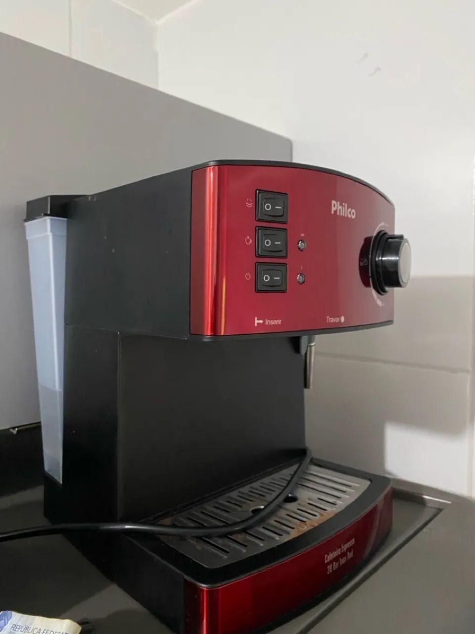 Cafeteira Expresso e cápsulas Philco 20 Bar Inox Red - Foto 4