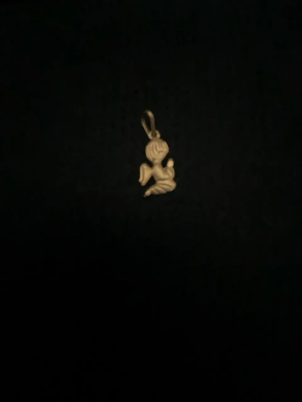 Pingente de anjo em ouro 18