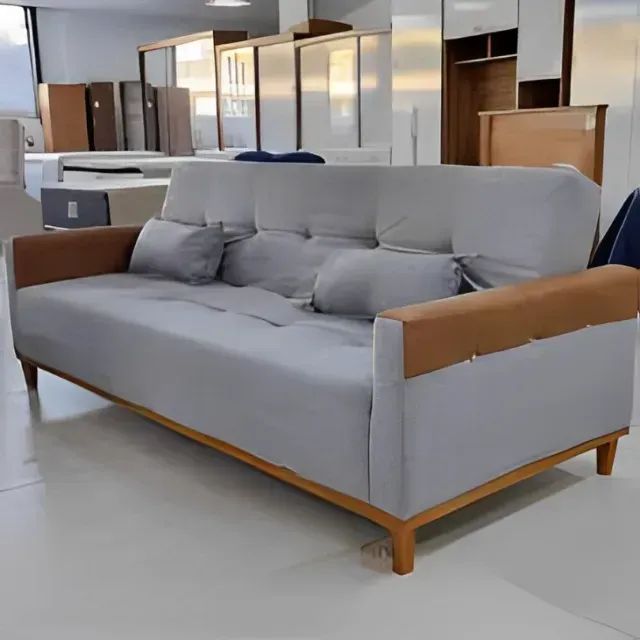 Promoção sofa cama confortavel (novo de fabrica) Noronha na cor cinza