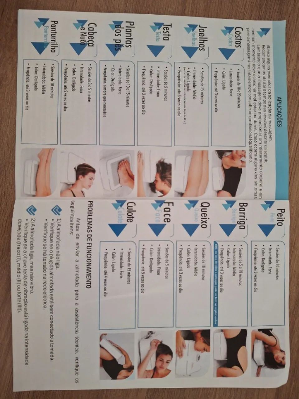 Almofada Vibratória, Veja fotos c alguns exemplos de Massagem, Sem Uso ,AOYAMA  