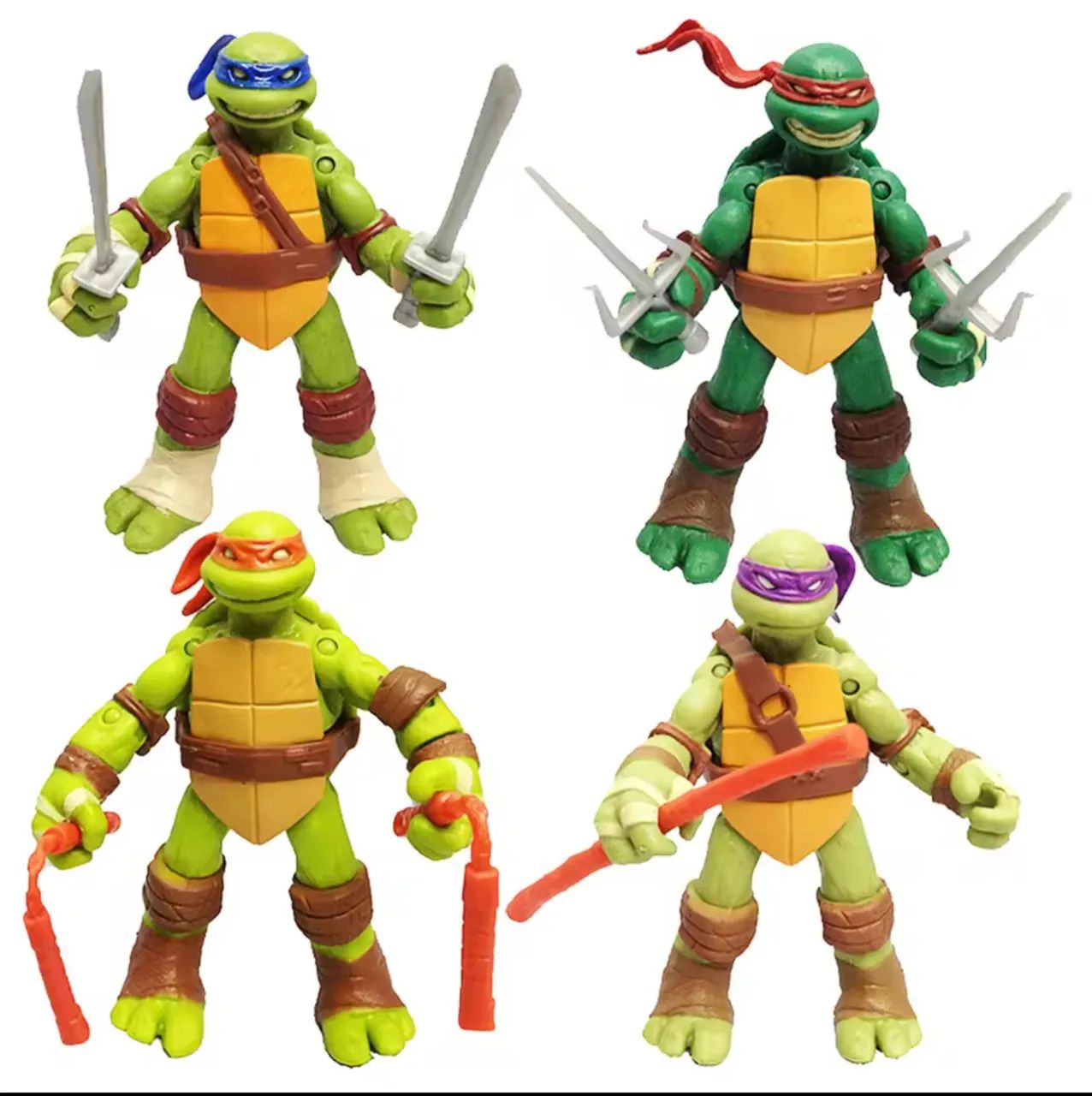 Action figures tmnt as tartarugas ninjas desenho animado set completo  - Foto 2