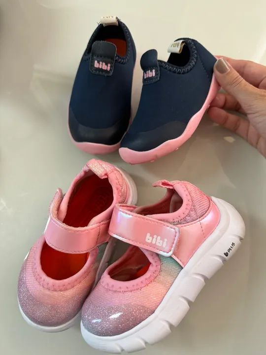 Tênis Bibi Bebê Rosa - 2 Pares