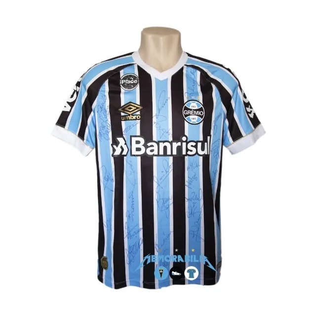 Camiseta Grêmio de jogo e Autografada 2018/19