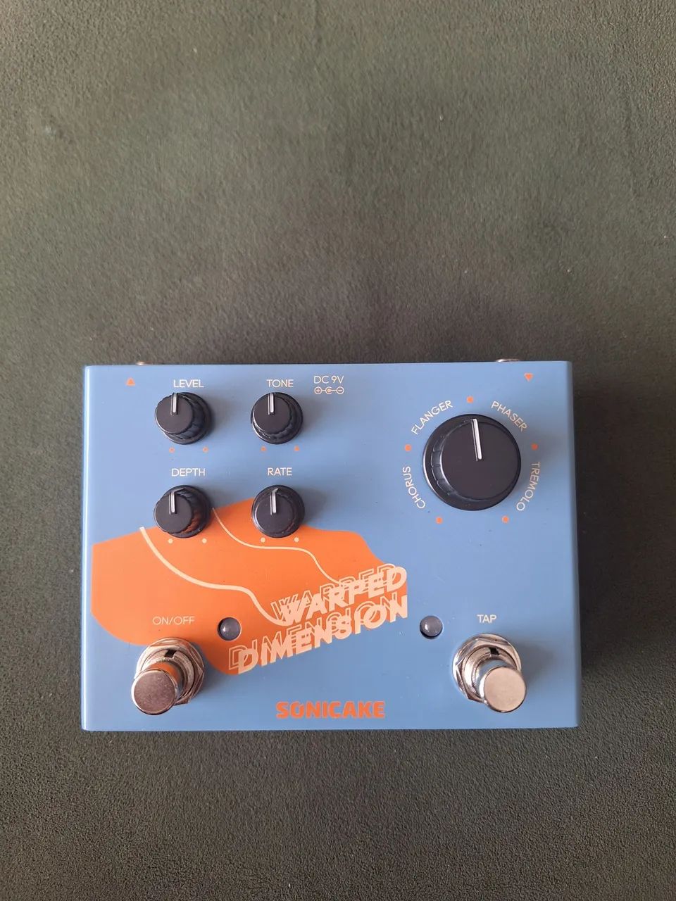 Pedal Sonicake Warped Dimension Multi Modulação (Chorus, Tremolo, Flanger, Phaser)