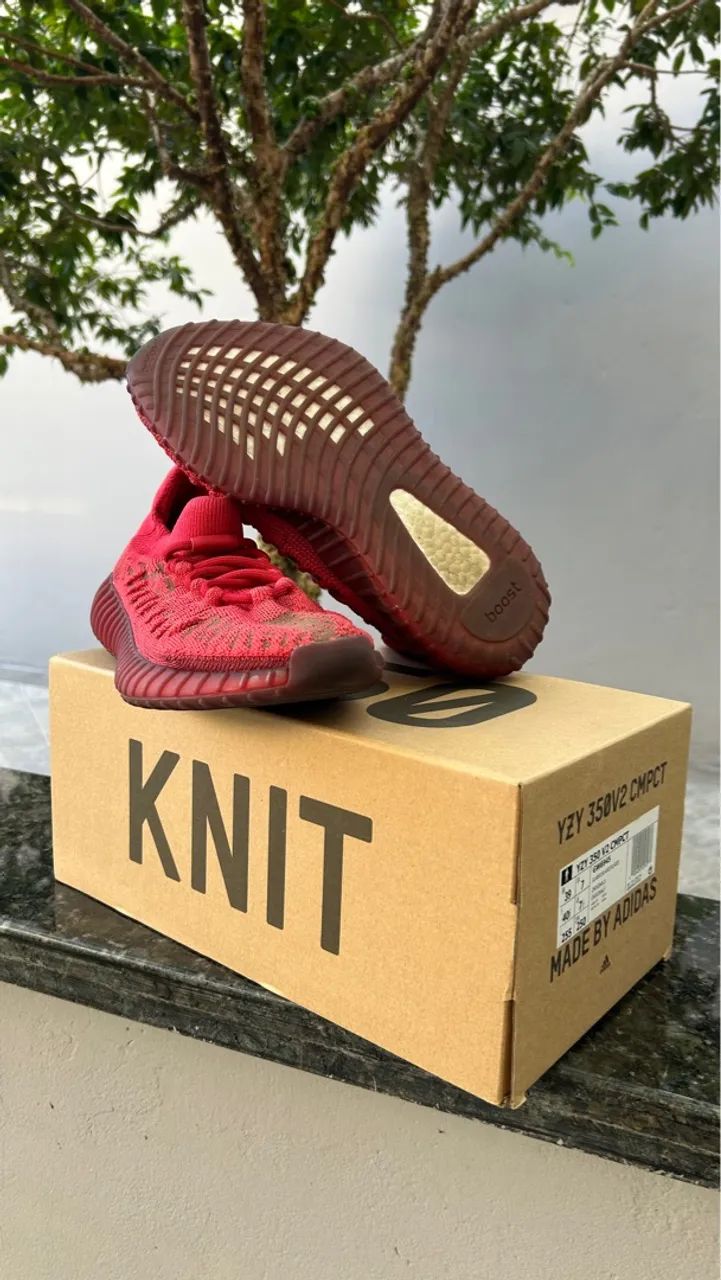  Yeezy 350 V2 CMPCT Slate Red - Foto 5