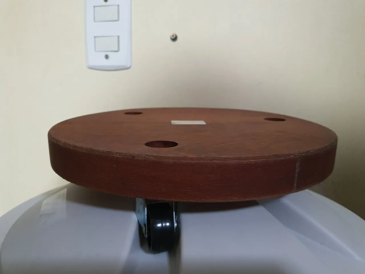 Base giratória para vaso de planta
