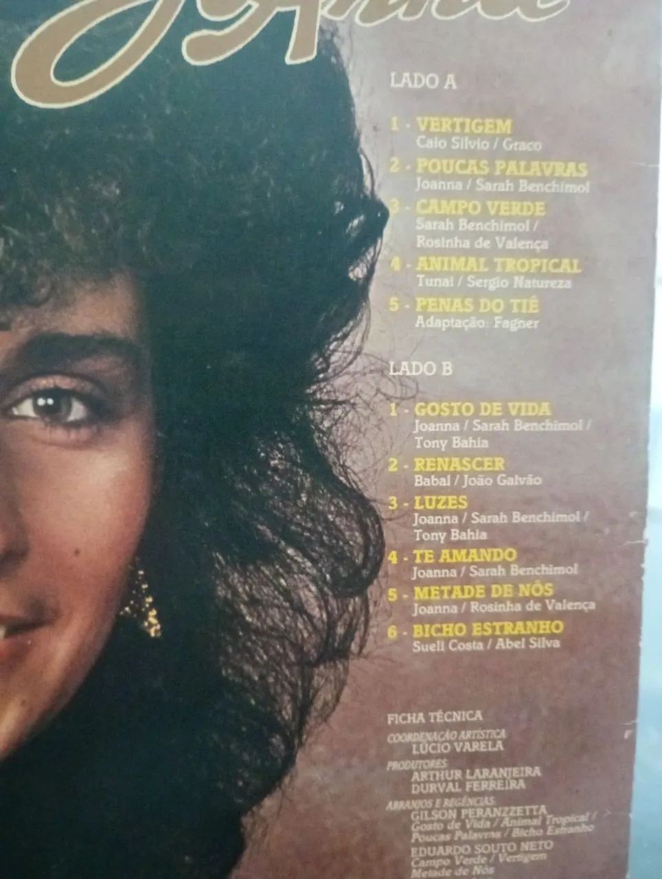 Disco de vinil Joana " VIDAMOR" 1982 - Foto 2