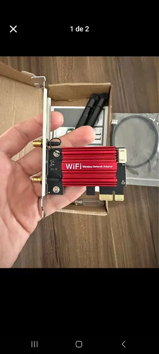 Placa de Rede Wi-Fi 5g 1200Mbps Bluetooth 4.0