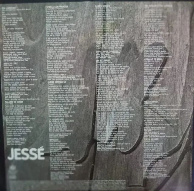 LP-Disco vinil-Jessé-Jessé-Ano1981-Com encarte - Foto 3