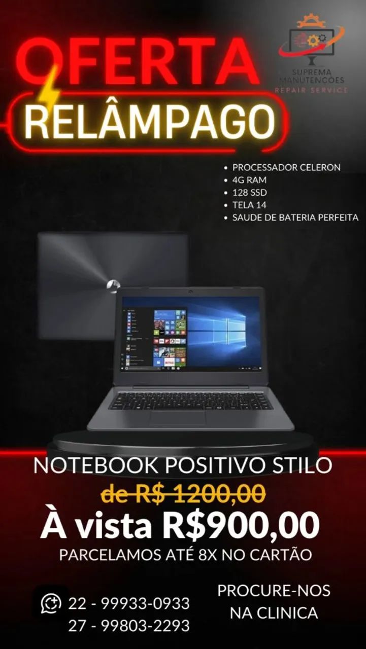 Notebook Positivo Stilo - Oferta Relâmpago!