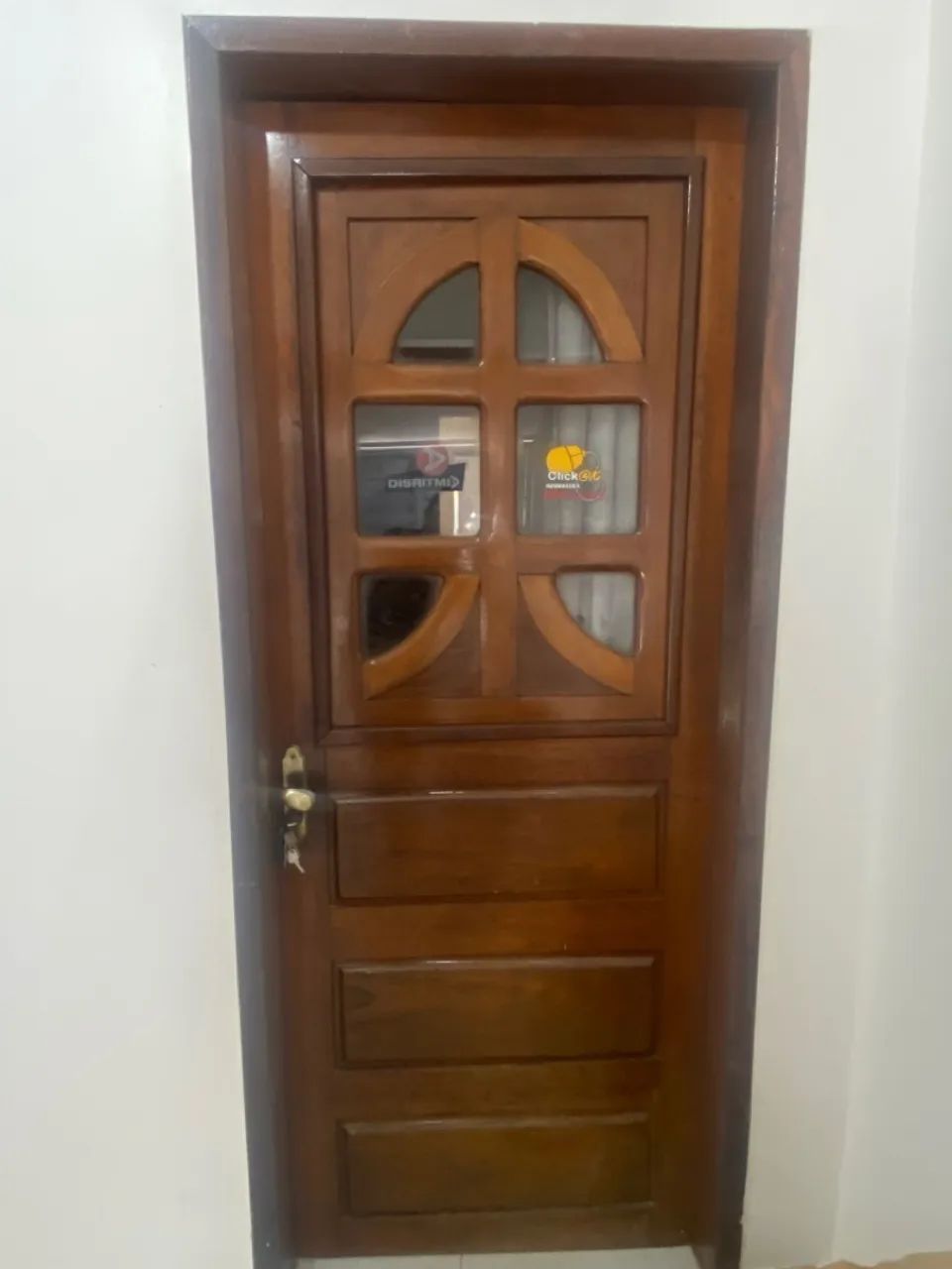 PORTA + JANELA MADEIRA JATOBÁ 