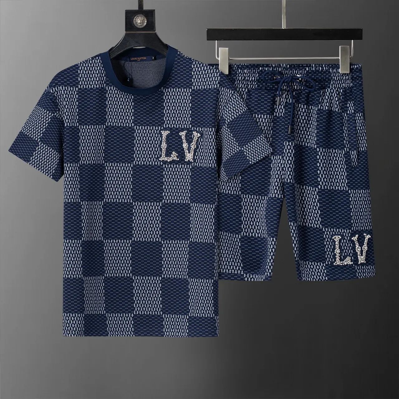 Conjunto Louis Vuitton Azul Damier