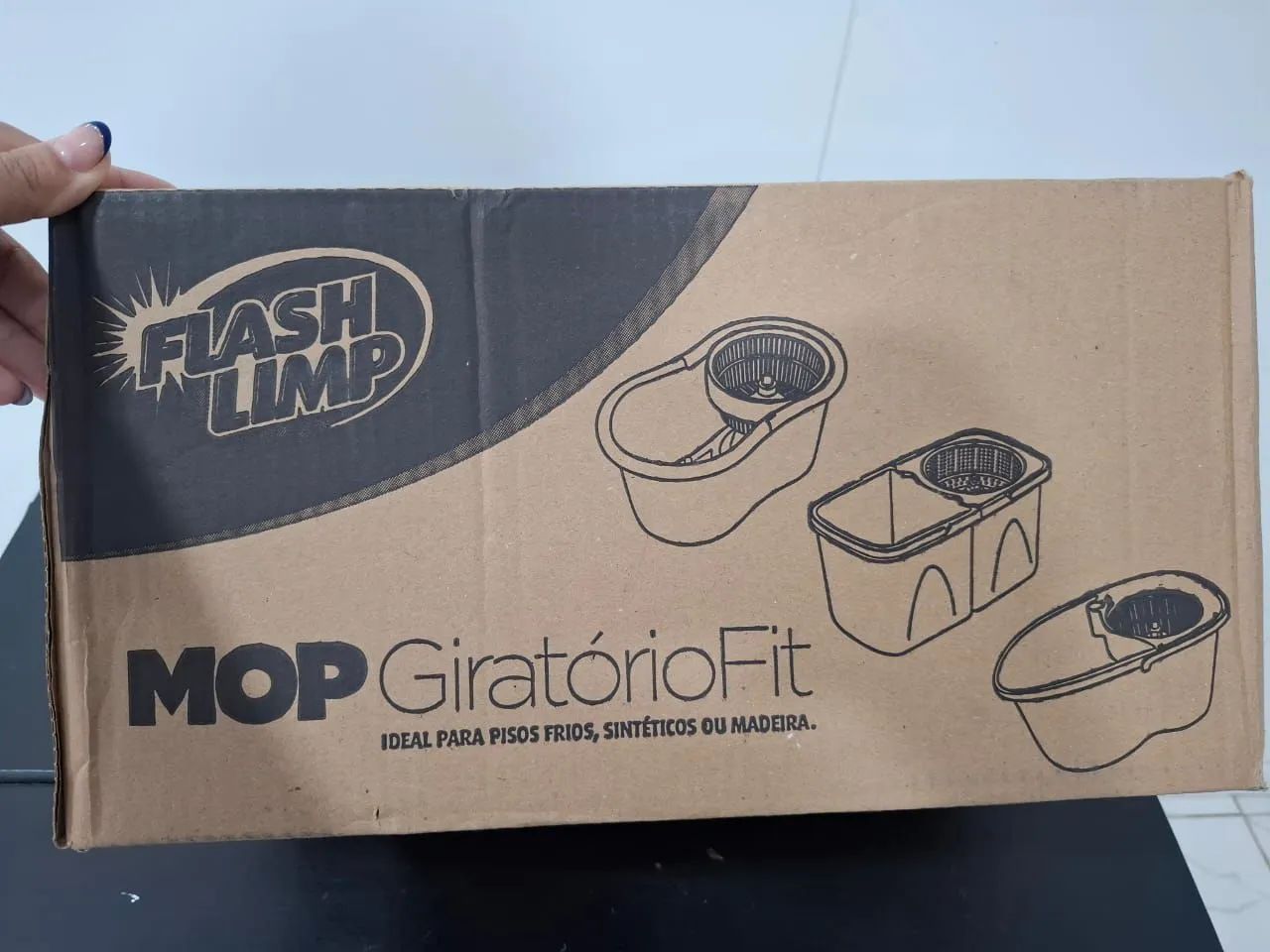 Mop giratório flash limp por 99,00 reais  - Foto 4