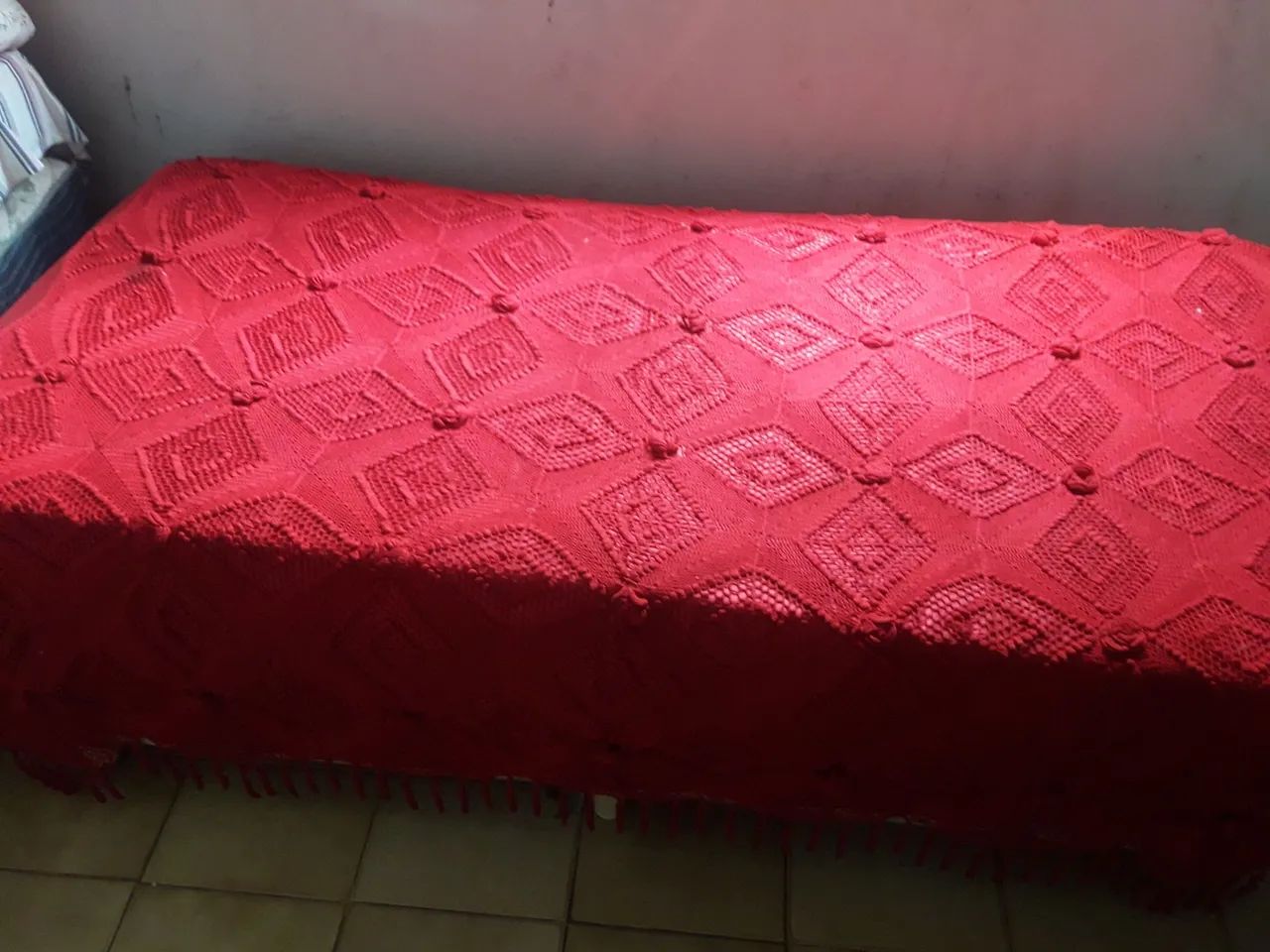 Coucha de crochê feita a mão para casal - Foto 2