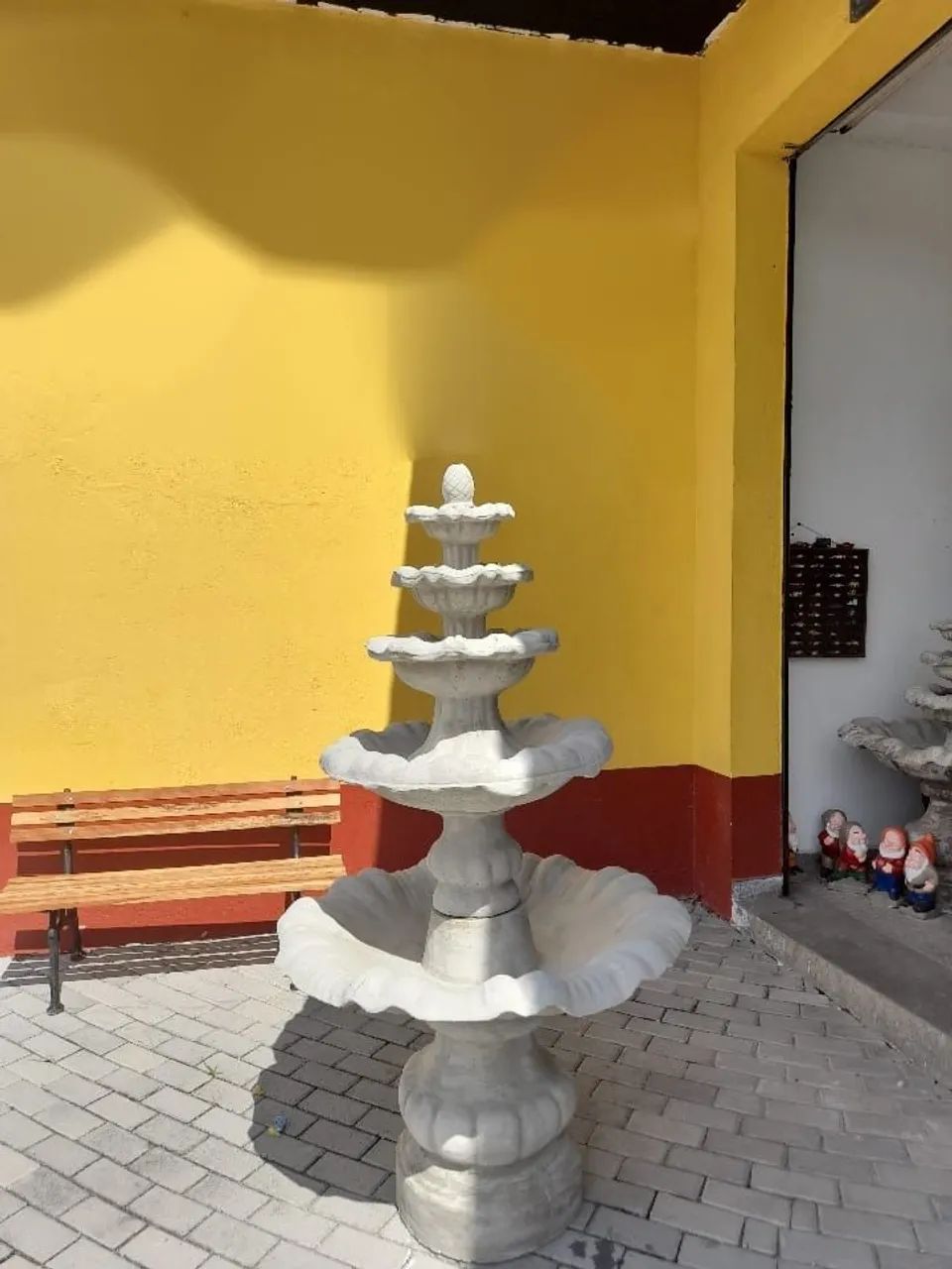 Fonte Equilíbrio para jardim em cimento 1,80m altura - Foto 2