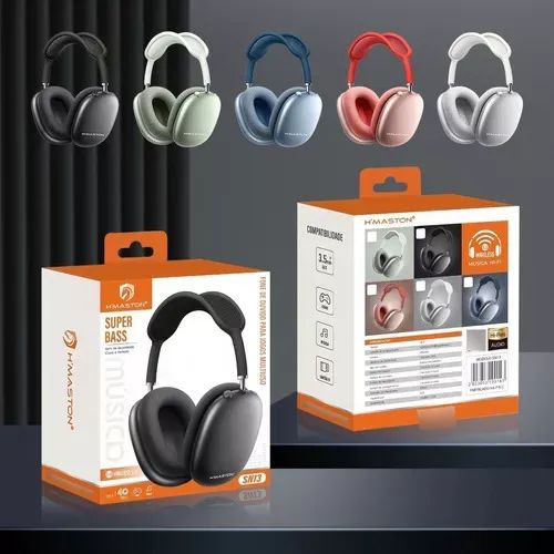 Headphone Fone Bluetooth p9 5.3 Super Bass Hmaston Sn13 - Fones de